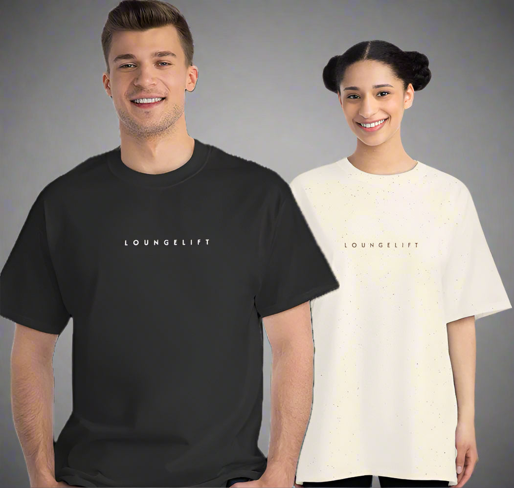 LOUNGELIFT Oversized Drop Shoulder Boyfriend Tee