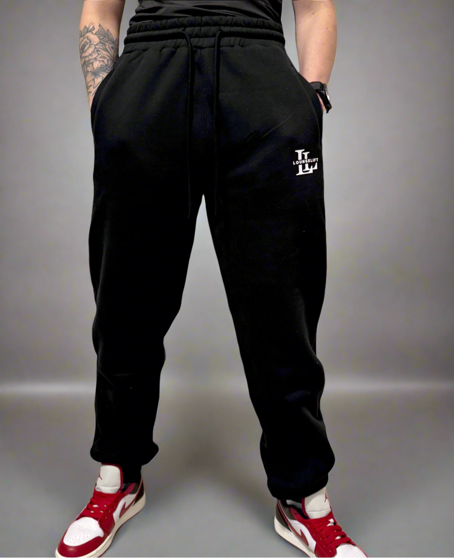 Joggers with cuffed bottoms and side pockets