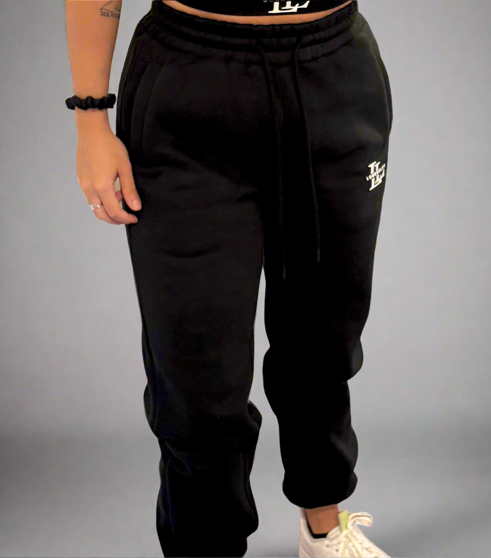 Joggers with cuffed bottoms and side pockets