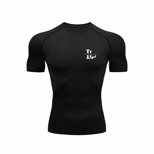 Unisex Compression Tshirt. Tight fitting, breathable, quick dry, 4 way stretch