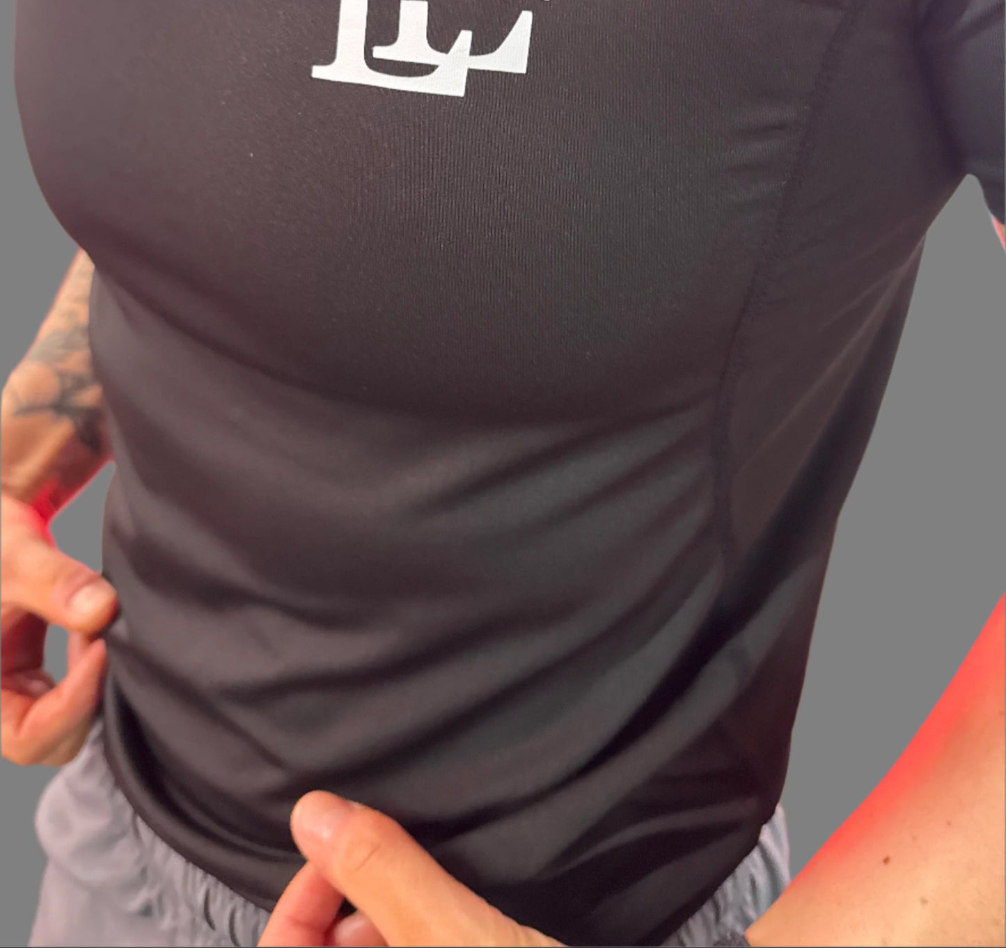 Unisex Compression Tshirt. Tight fitting, breathable, quick dry, 4 way stretch