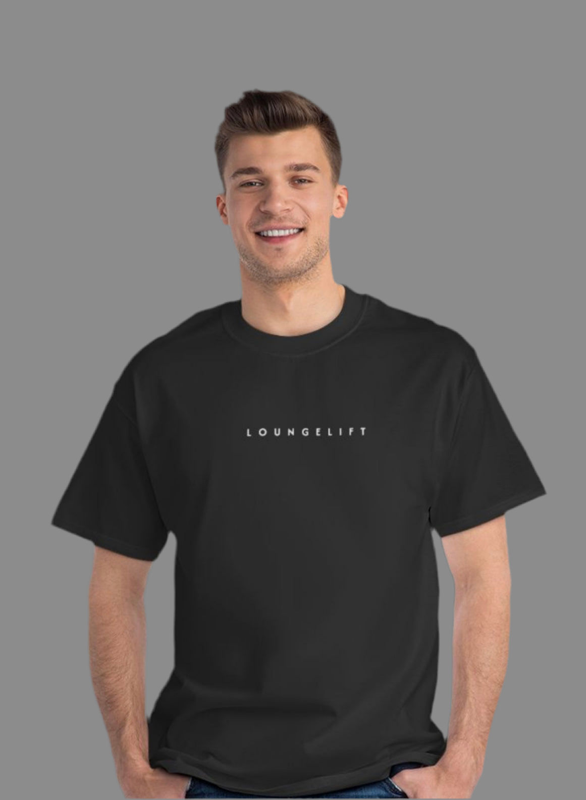 LOUNGELIFT Oversized Drop Shoulder Boyfriend Tee