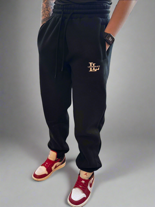 Joggers with cuffed bottoms and side pockets