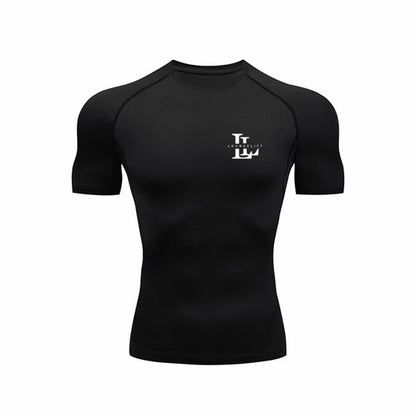 Unisex Compression Tshirt. Tight fitting, breathable, quick dry, 4 way stretch